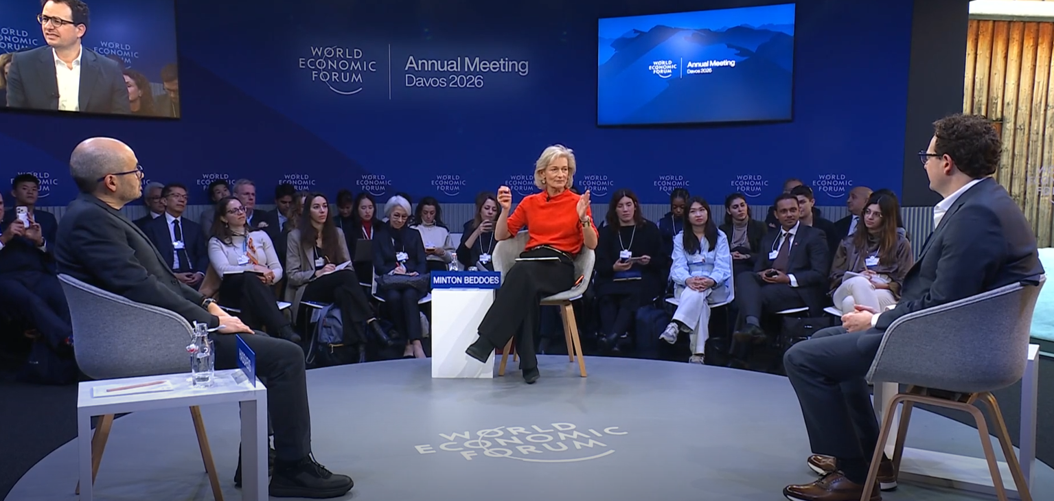 Screenshot from the official World Economic Forum livestream
