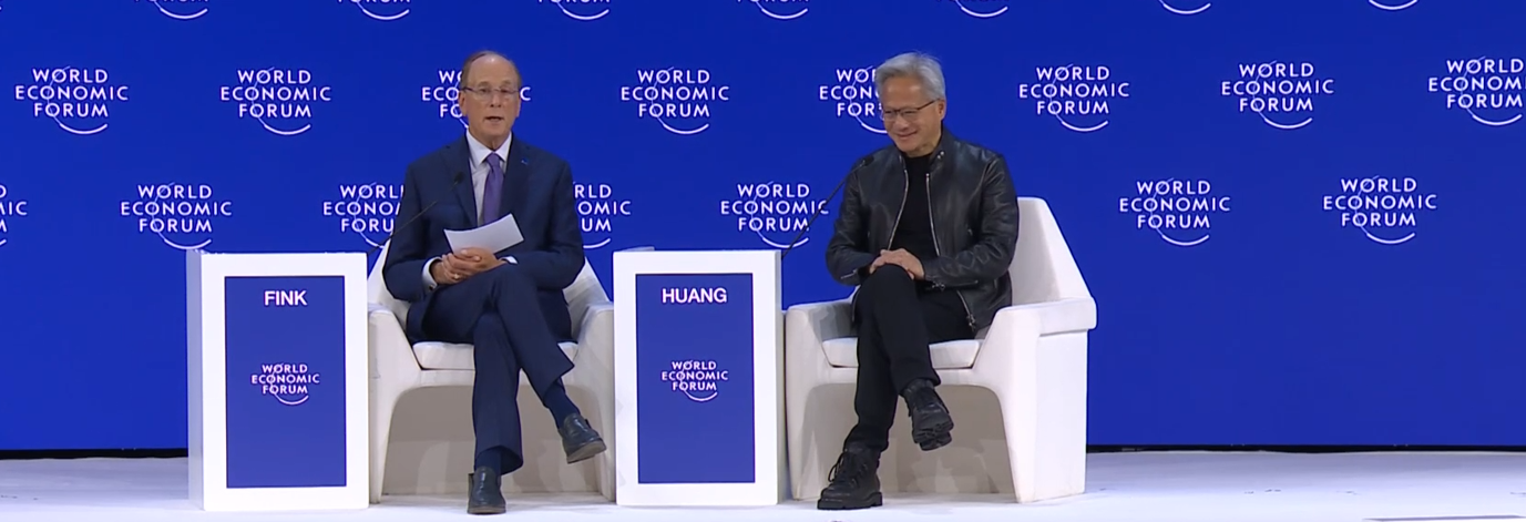 Screenshot from the World Economic Forum official livestream
